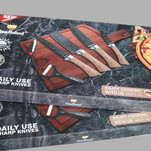 Hause Roland HR009-3 knife set new, 6 pieces, stainless steel