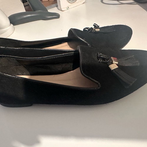 Loafers leather like new size 38 black