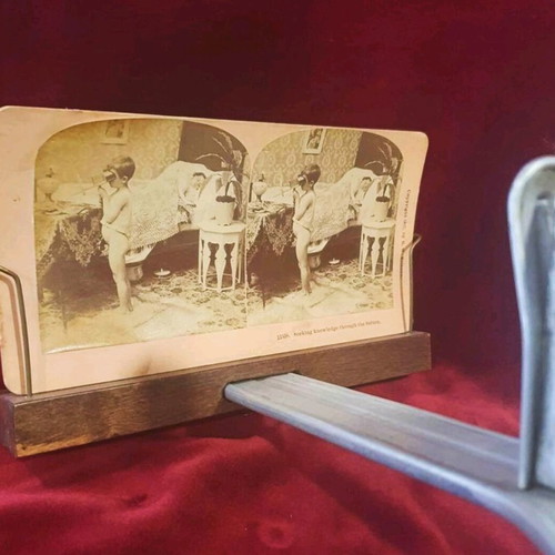 Stereoscope collectible used 1902 H. C. White Co. functional