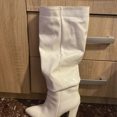 Shein white high-heeled pumps size 38
