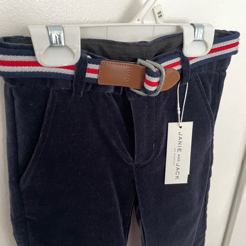 Shirt with Tie and Velvet Pants Janie & Jack New for 2-3 Years