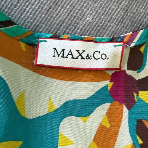 Max&Co. silk printed sleeveless top like new, floral pattern