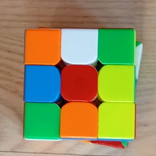 Rubik's Cube used, missing one piece