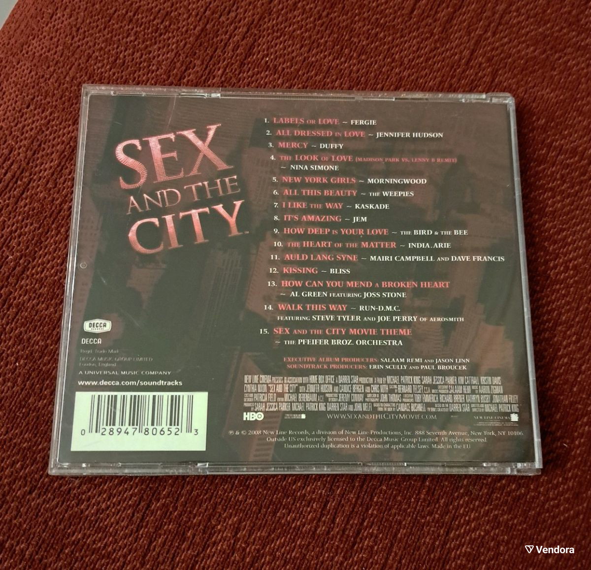 SOUNDTRACK SEX AND THE CITY - CD ALBUM -… - € 8,00 - Vendora