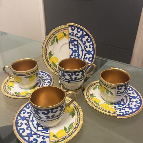 Greek Coffee Cups Set of 4 new