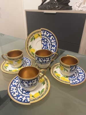 Greek Coffee Cups Set of 4 new