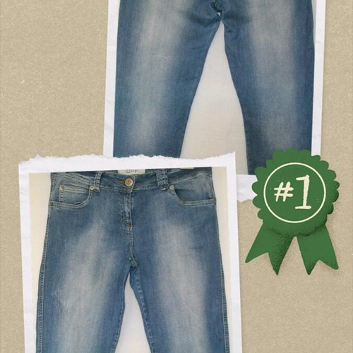 Crop jeans women's denim bermuda shorts used, sizes XL-XXXL