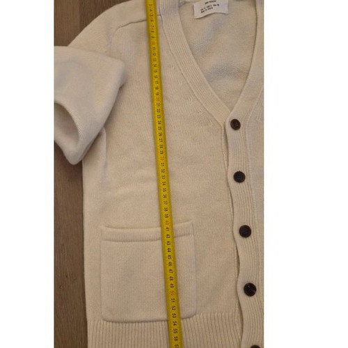 Zara Origins Men's Wool Cardigan like new, ecru, size S