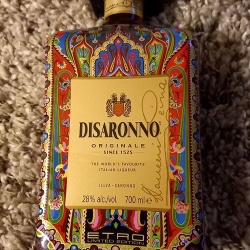 Disaronno Originale Etro Limited Edition bottle and collectible glass new