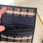 Checked wallet unused, blue
