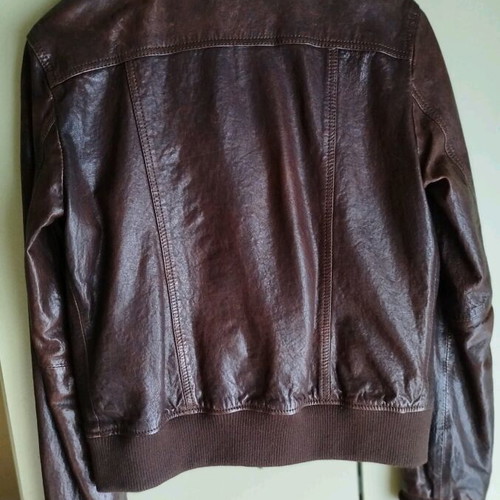 Dolce&Gabbana leather jacket like new, brown, size M