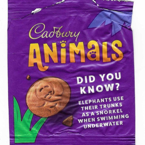 Cadbury wrappers used, pack of 10 for collectors