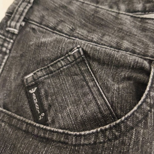 Armani Cropped Jeans like new, grey with subtle glitter