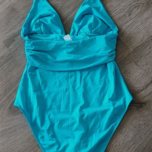 Crool one-piece swimsuit turquoise new S/M