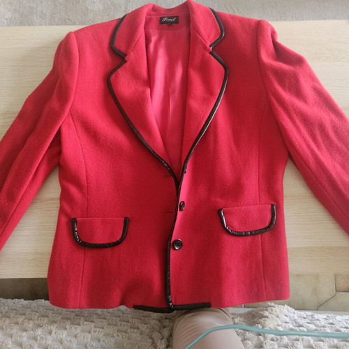 Forel fitted jacket like new, red, size 50