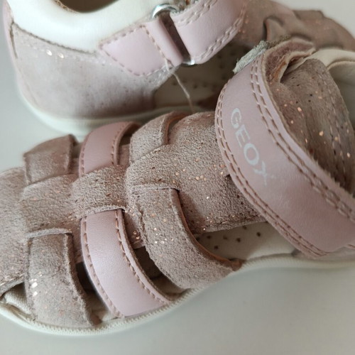 Geox Macchia sandals for girl used, pink size 22