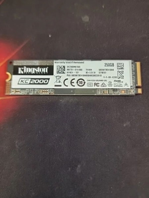Kingston KC2000 NVMe PCIe SSD 250GB μεταχειρισμένο για ανταλλακτικά ή ανάκτηση δεδομένων