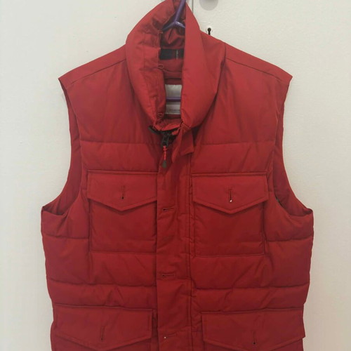 Mango medium red puffer vest like new