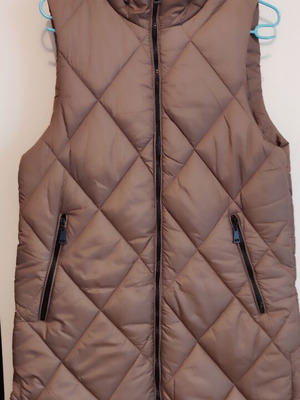 Αμανικό μπουφάν καπιτονέ καφέ καπουτσίνο καινούργιο μέγεθος M