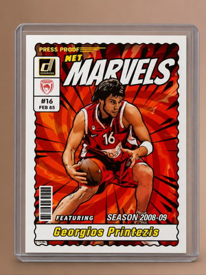 Donruss 23-24 Euroleague Printezis Net Marvels κάρτα μπάσκετ
