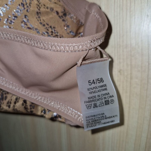 Swimsuit new, brown, adjustable straps, size XL