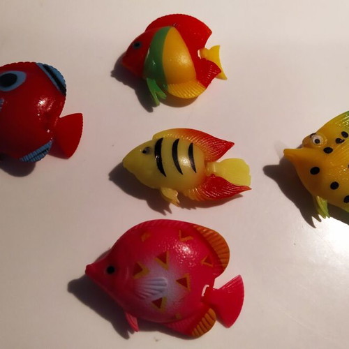 TV Aquarium Lamp used, children's decorative aquarium with lamp and fish