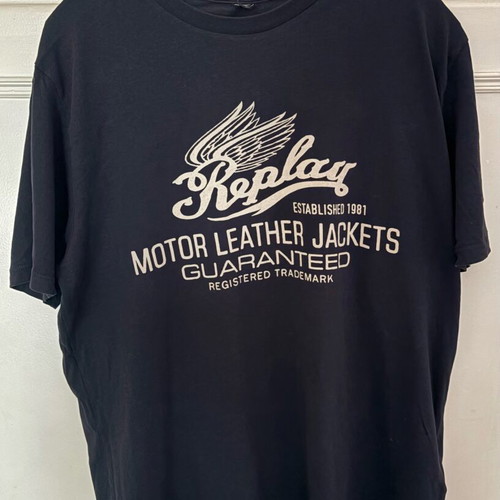 Replay men's short-sleeve t-shirt used, size Medium, blue