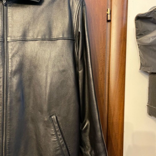 Leather jacket unused xl black