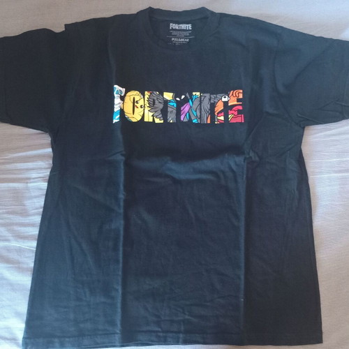 Fortnite T-Shirt Pull & Bear like new, size L, black multicolor