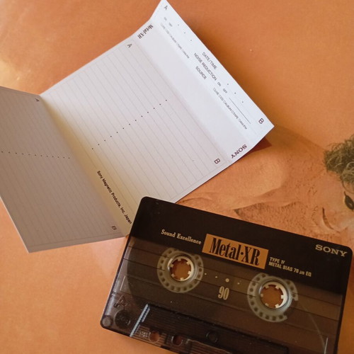 Sony Metal XR 90 Cassette Tape used, Type IV metal bias