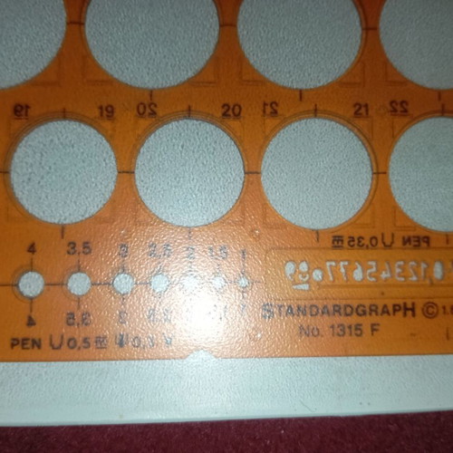Standardgraph used with gift stencil