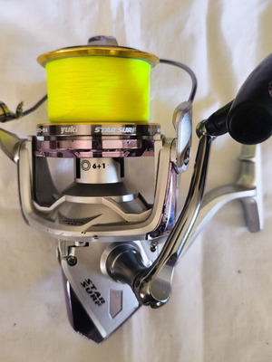 Yuki Star Surf 10000 fishing reel used with spare spool