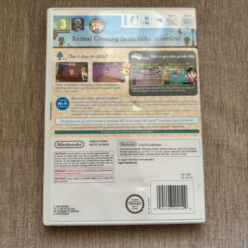 Animal Crossing Let's Go to the City Nintendo Wii game used, PAL