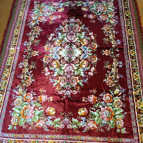 Velvet vintage blanket like new 160 x 200