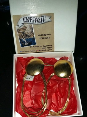 Gold plated earrings