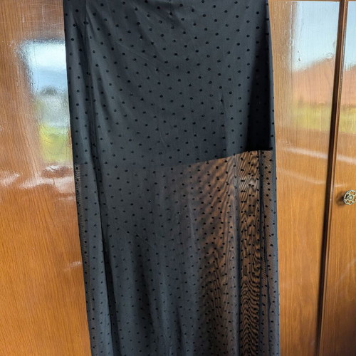Vassia Kostara polka dot skirt like new, black, sizes S M