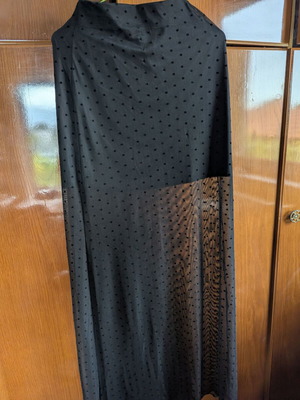 Vassia Kostara polka dot skirt like new, black, sizes S M