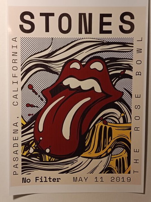 The Rolling Stones A4 poster