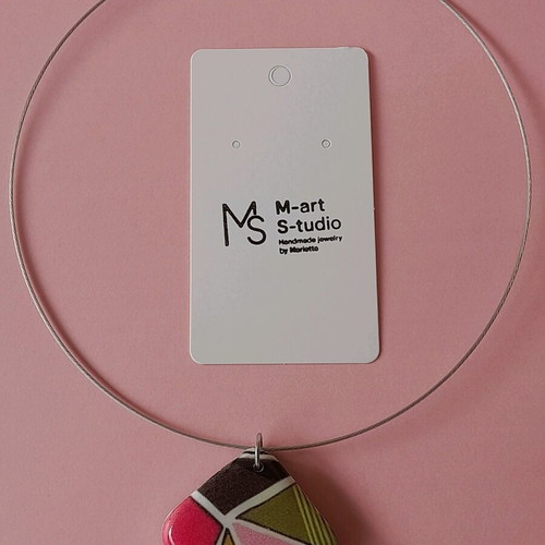 M-art S-tudio necklace multicolored, handmade new
