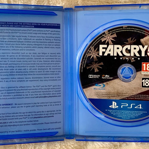 Far Cry 5 Deluxe Edition PS4 like new with map and music CD