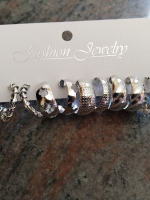 Fashion earrings set of 6 pairs new