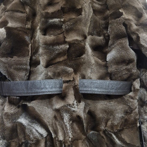 Natural fur jacket, size Large-XLarge, brown