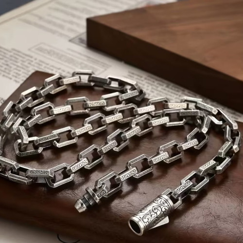 Viking Chain and Ring Set Steel New