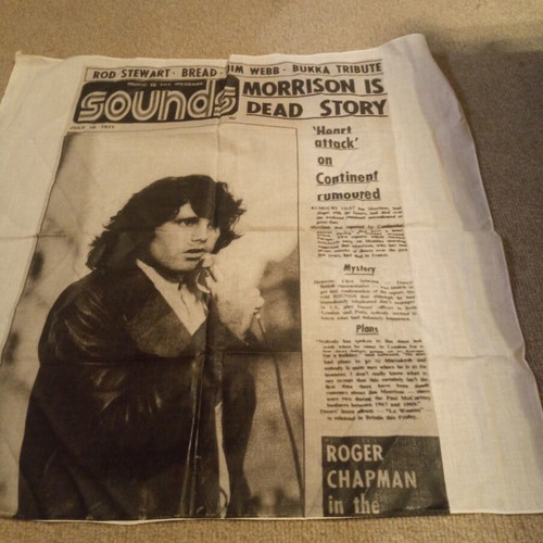 Jim Morrison Scarf like new, black and white