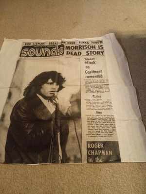 Jim Morrison Scarf like new, black and white