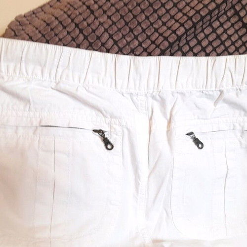 Benetton maternity trousers white like new, size S, cotton