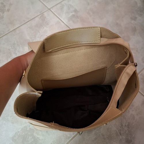 Backpack bag gold color like new