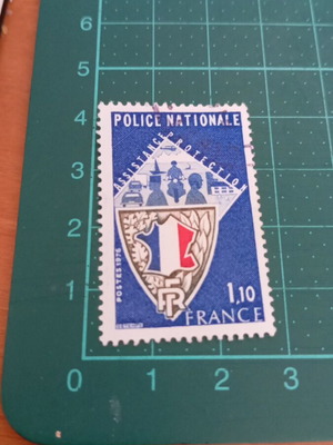 France Stamp 1976 10th Anniversary of National Police Force like new