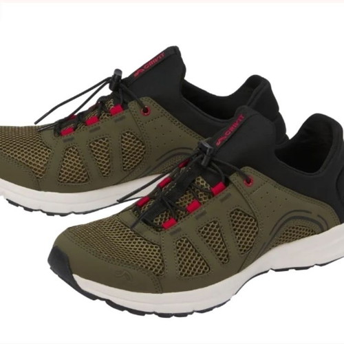 Men's athletic shoes size 45 new, khaki and black
