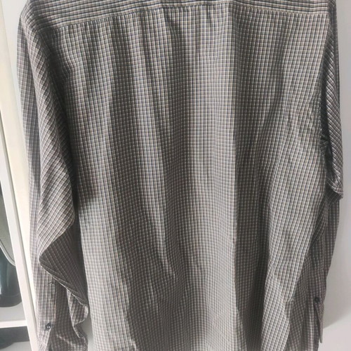 Berto Lucci shirt XL used, gray checkered